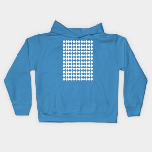 OKTOBERFEST beer festival decoration. Bavarian flag blue pattern. Holiday Party Design Kids Hoodie